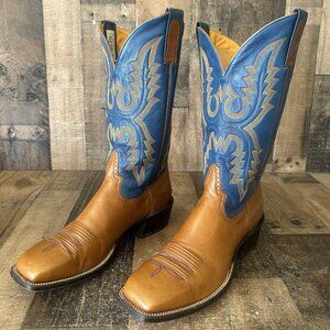 Rod Patrick Vintage Square Toe Western Cowboy Boots Mens 12.5 D